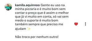 Depoimento de cliente nas redes sociais